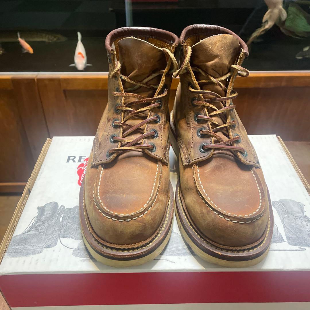 RED WING SHOES ブラウンミッドカットブーツ