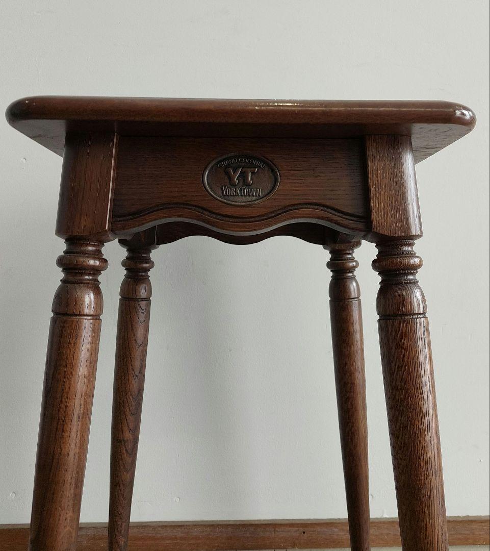 カリモク家具 フラワースタンド 電話台 サイドテーブル ラタン棚