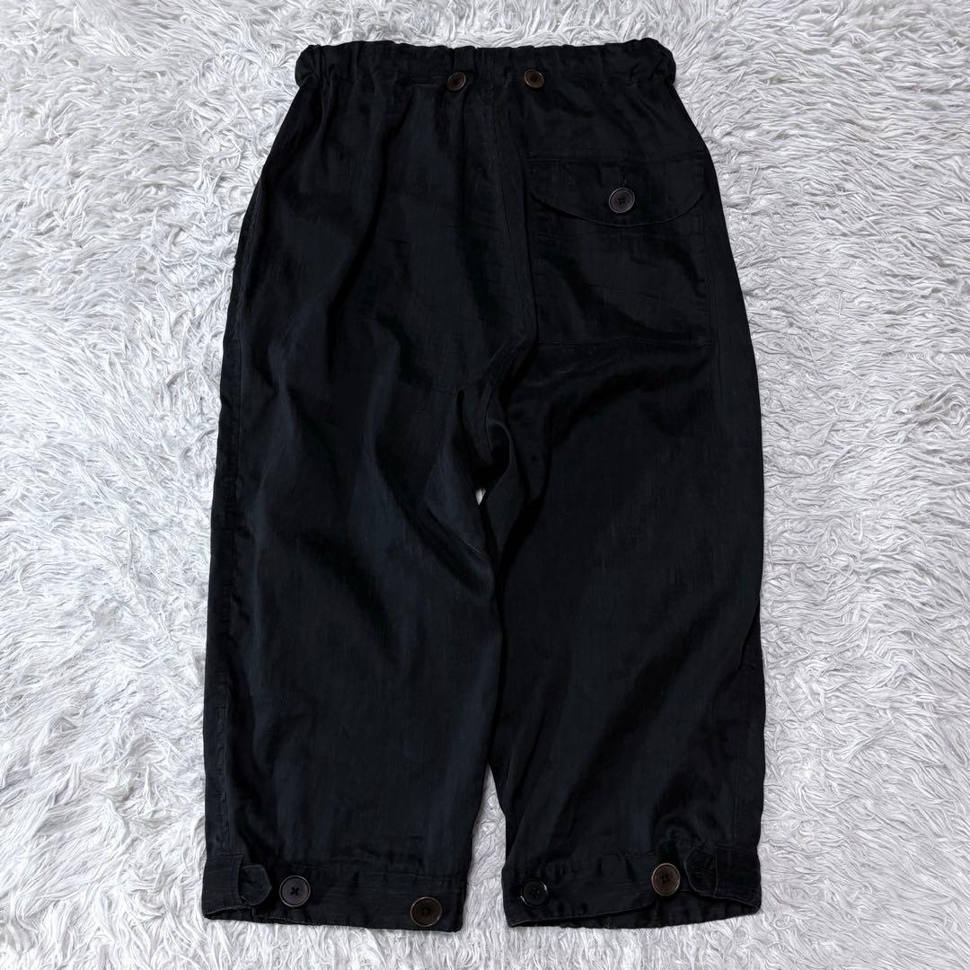 KLASICA クラシカ　ワイドサルエルパンツ　クロップド丈　ブラック　サイズ1