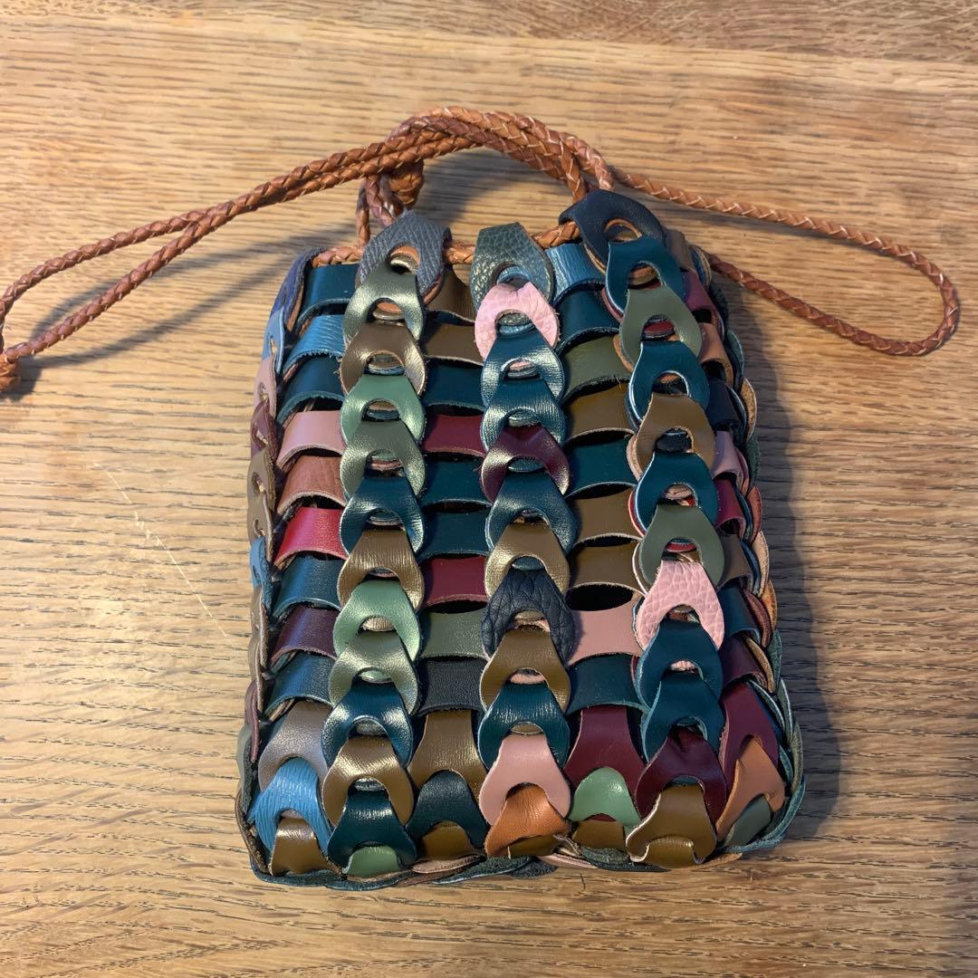 il micio イルミーチョ　BOHO 巾着　バッグ　マルチカラー