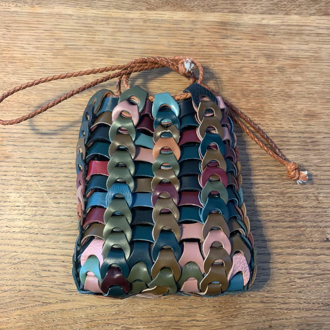 il micio イルミーチョ　BOHO 巾着　バッグ　マルチカラー