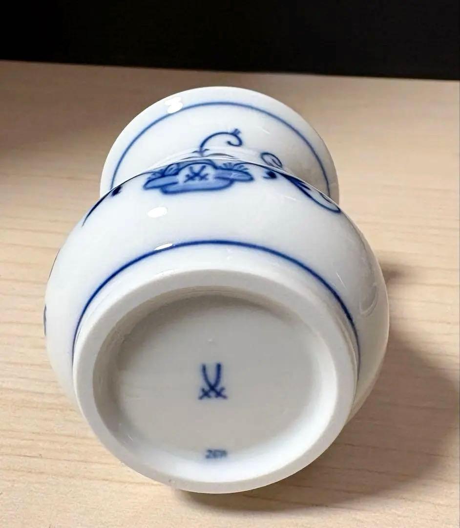 マイセン　ブルーオニオン　ミニベース　花瓶　※未使用保管品 美品