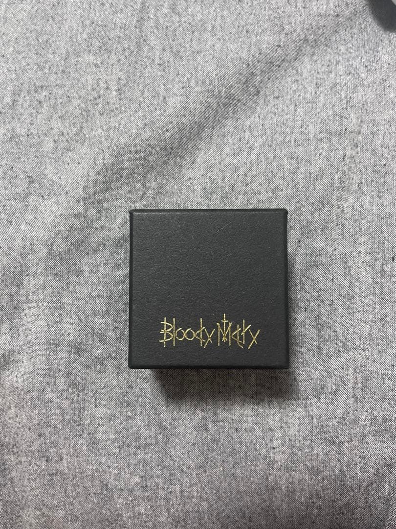 正規品　bloody mary ピアス　シルバー925 ダーク　箱、鑑定書付き