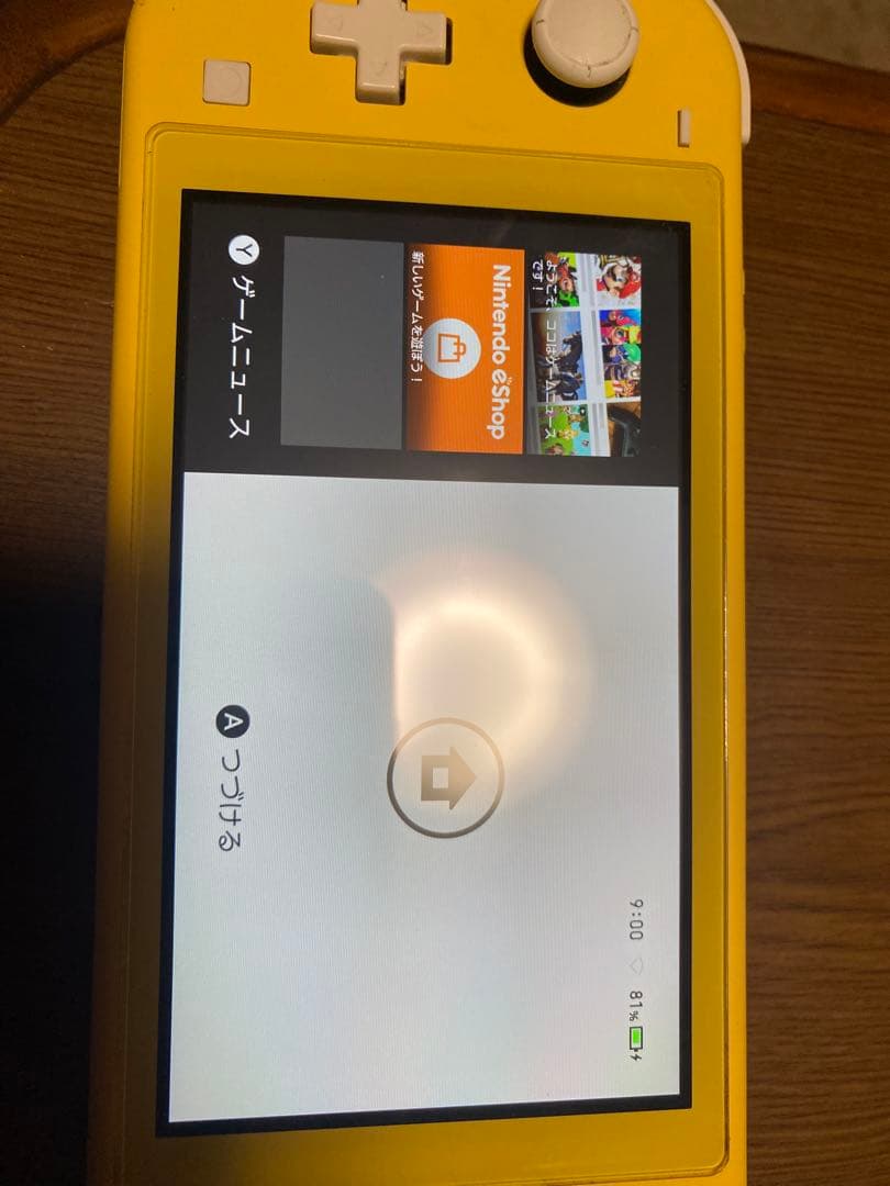 【ジャンク】Switchライト本体 イエロー