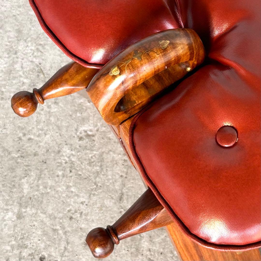 ✿美品✿ キャメルチェア　ラクダスツール ロビー エントランス 玄関 象嵌 金彩