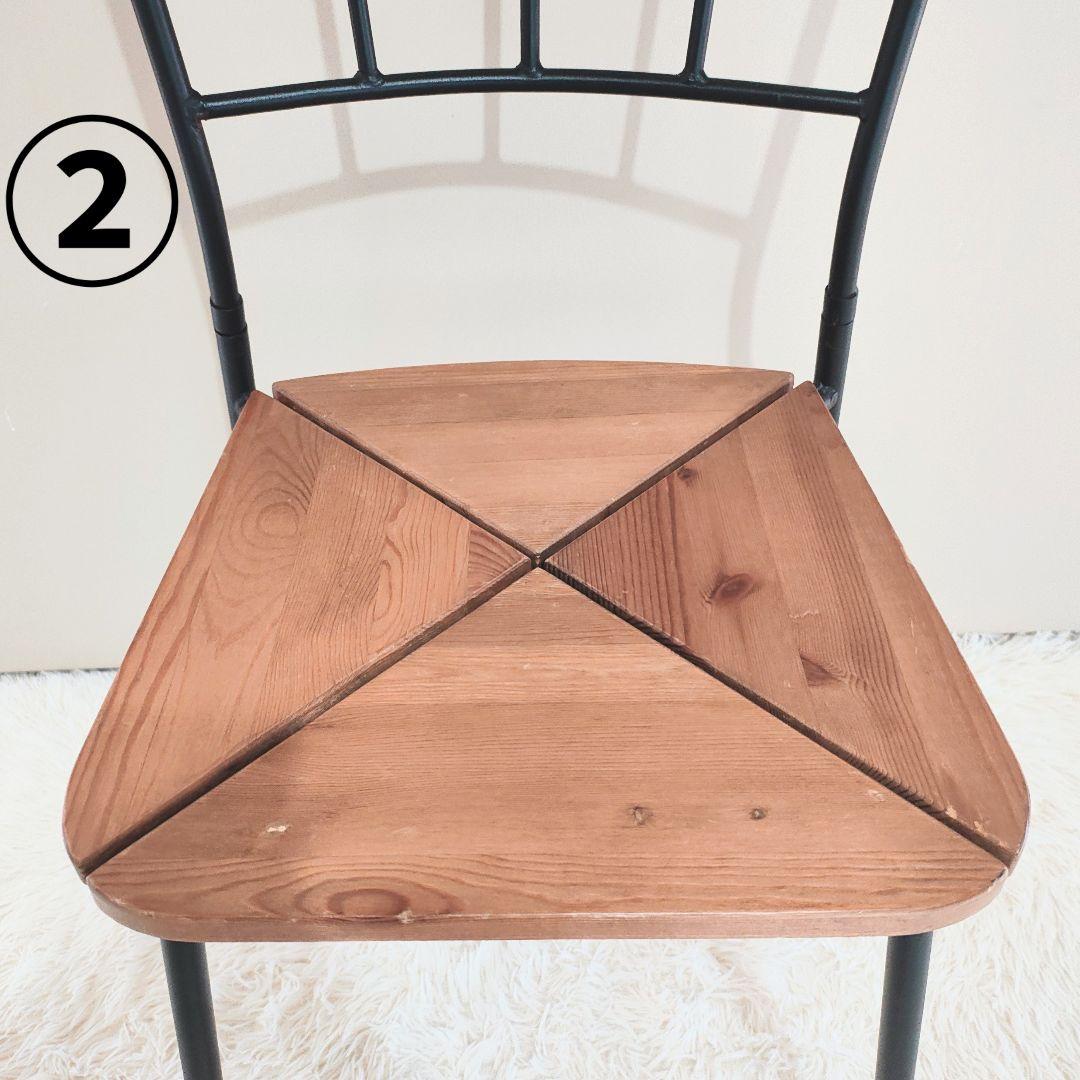 希少モデル　IKEA ANTNAS スタッキング ダイニングチェア 2脚セット