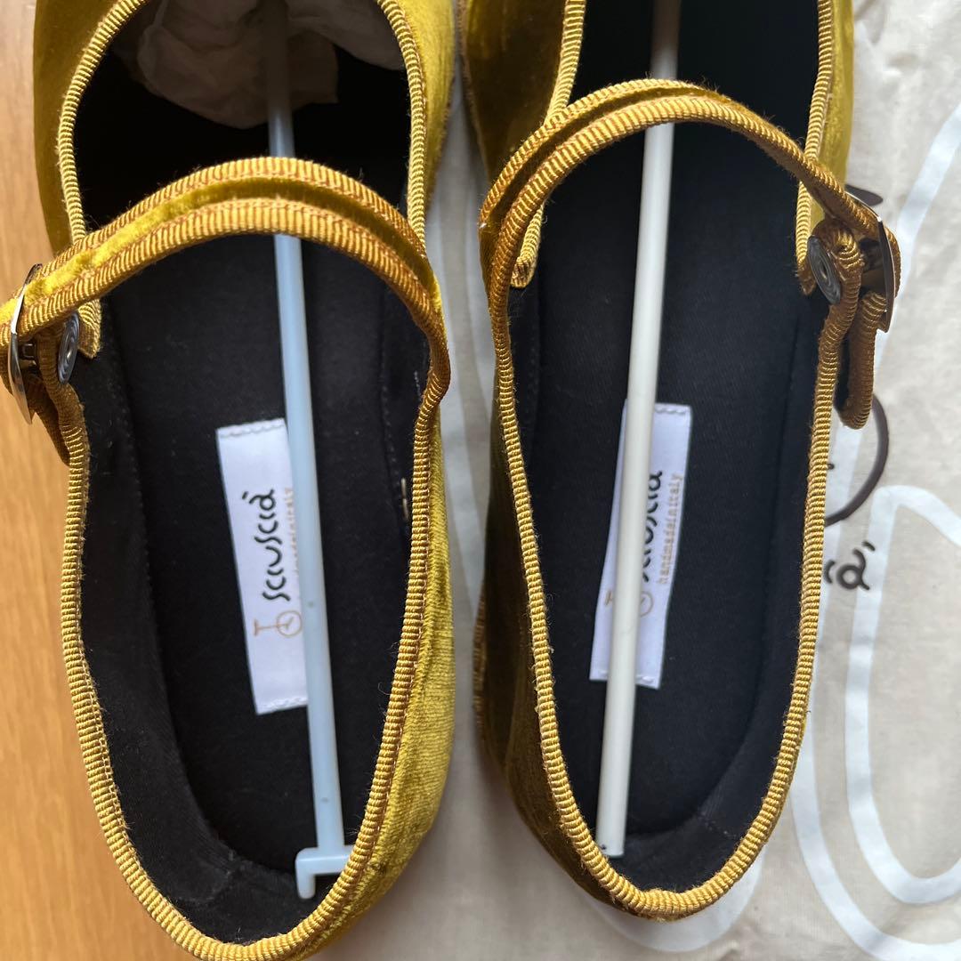 Sciuscia シューシャ MARYJANE MIMOSA 39 ベルベット