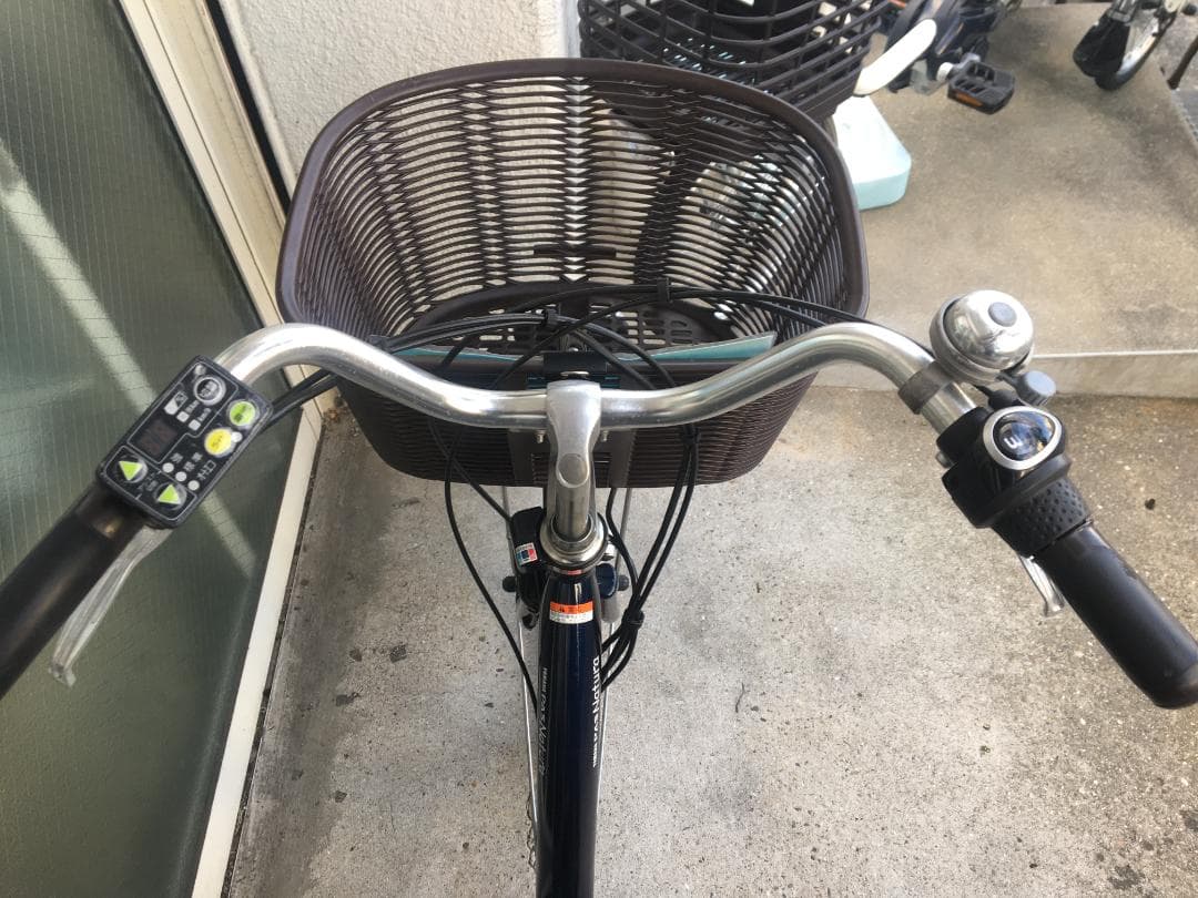 地域限定送料無料　パス　ナチュラ　12,3AH　24インチ　紺　電動自転車