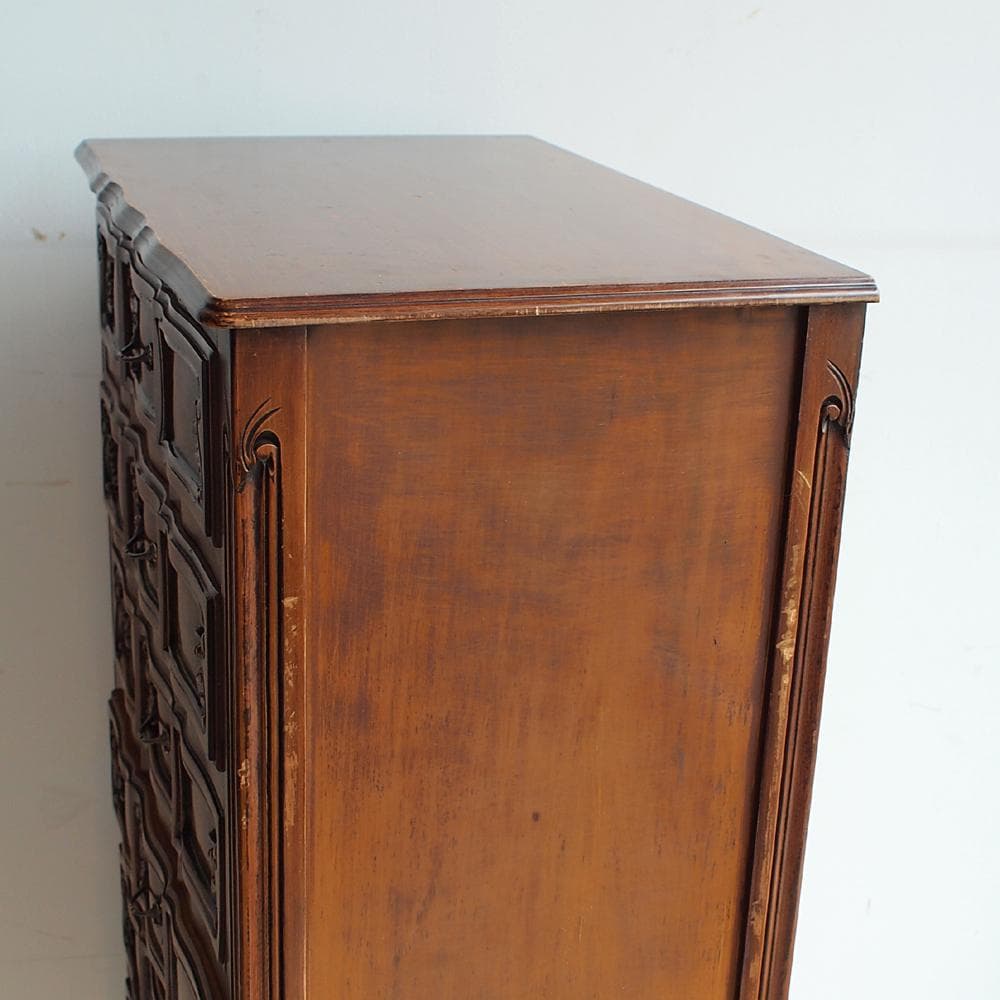 クラシカル 猫脚チェスト 7段 スリム イタリアンクラシックスタイル