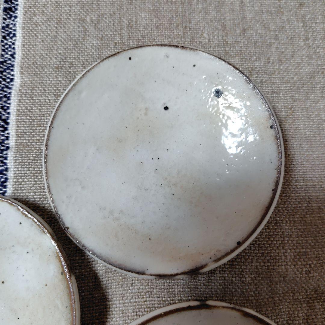 花岡隆　粉引　小皿　5枚セット