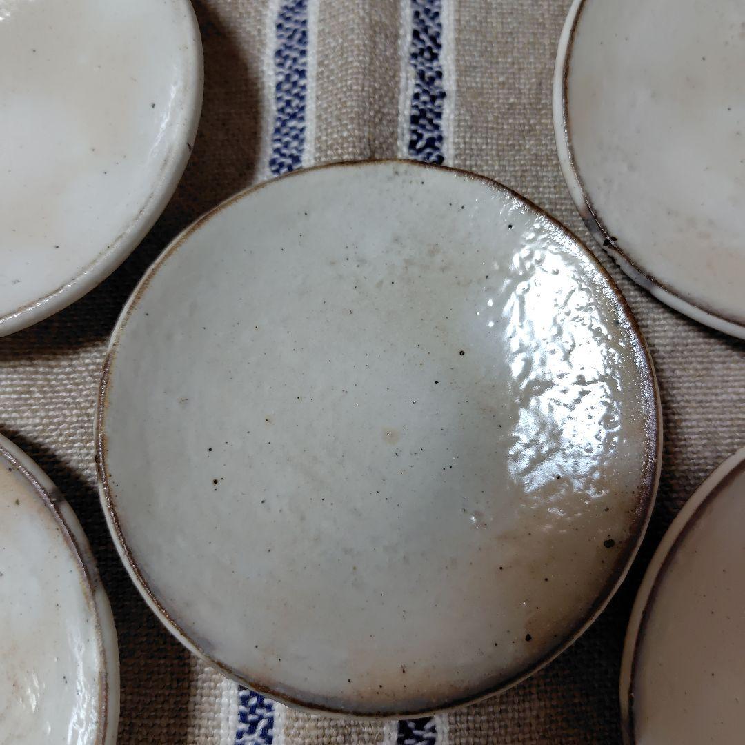 花岡隆　粉引　小皿　5枚セット