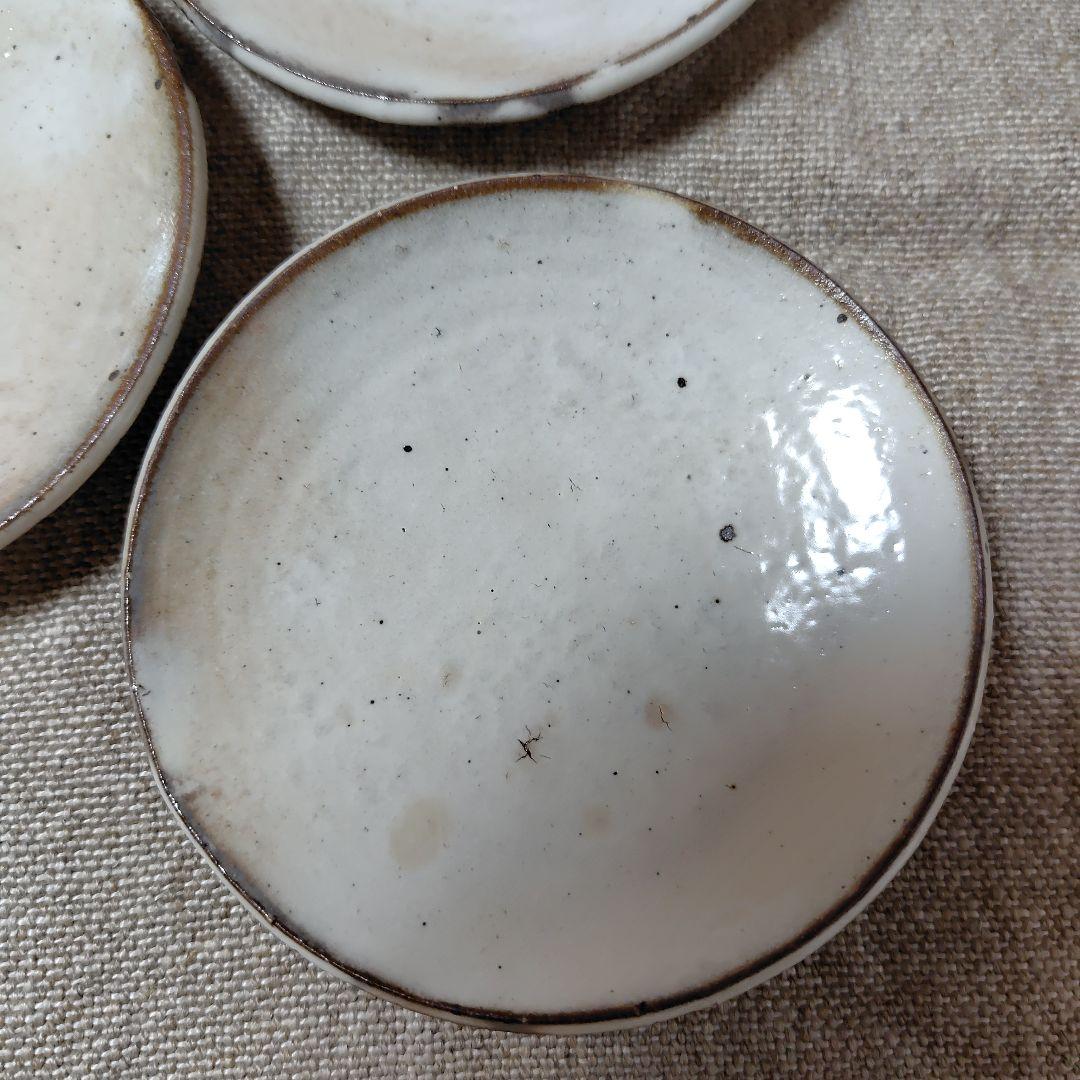 花岡隆　粉引　小皿　5枚セット