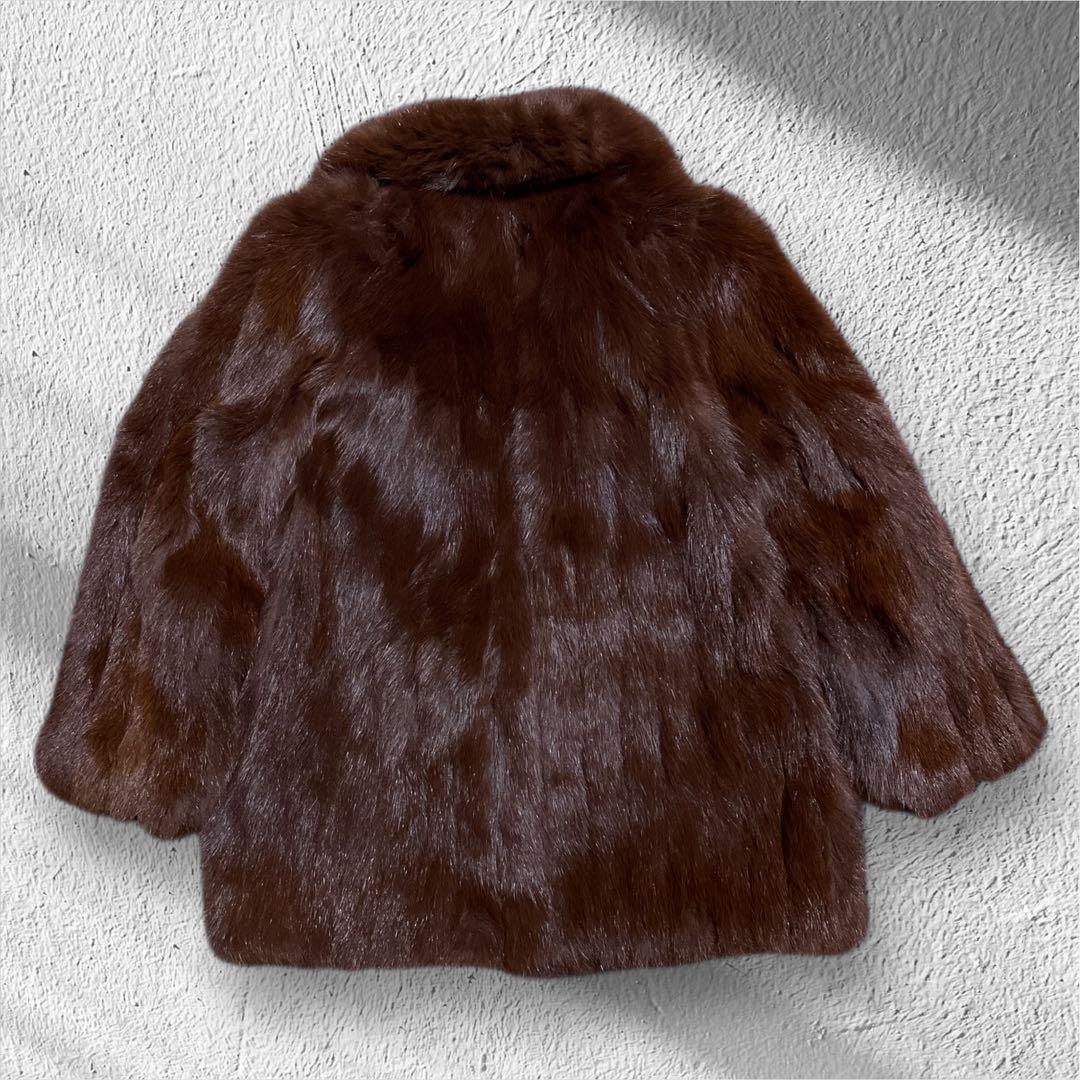 希少サイズ　SAGA FOX サガフォックス　ファーコート　銀サガ　13号