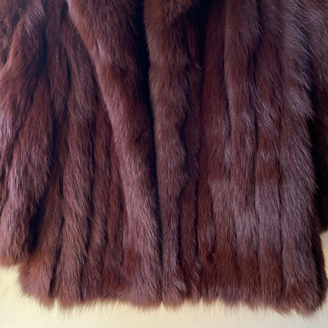 希少サイズ　SAGA FOX サガフォックス　ファーコート　銀サガ　13号