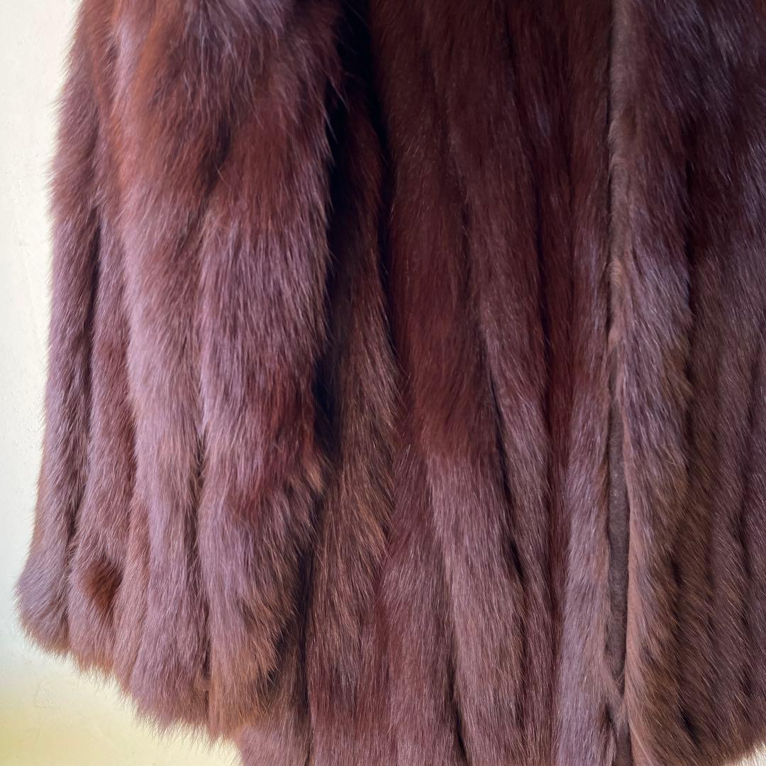 希少サイズ　SAGA FOX サガフォックス　ファーコート　銀サガ　13号