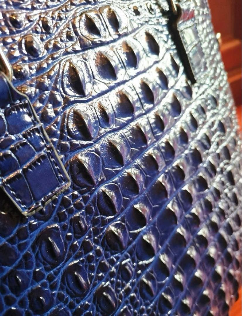 新品未使用★BOLINIトートバッグ★牛革★クロコダイル