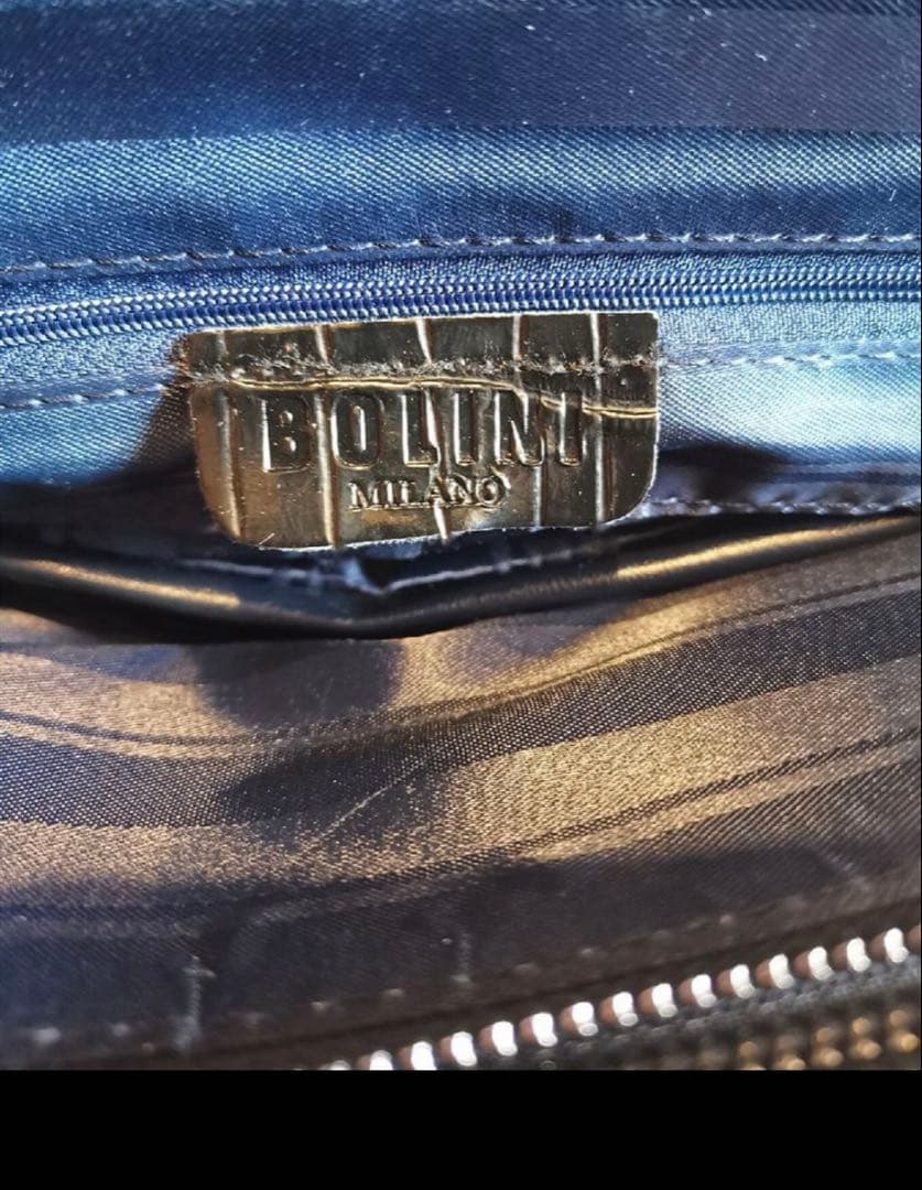 新品未使用★BOLINIトートバッグ★牛革★クロコダイル