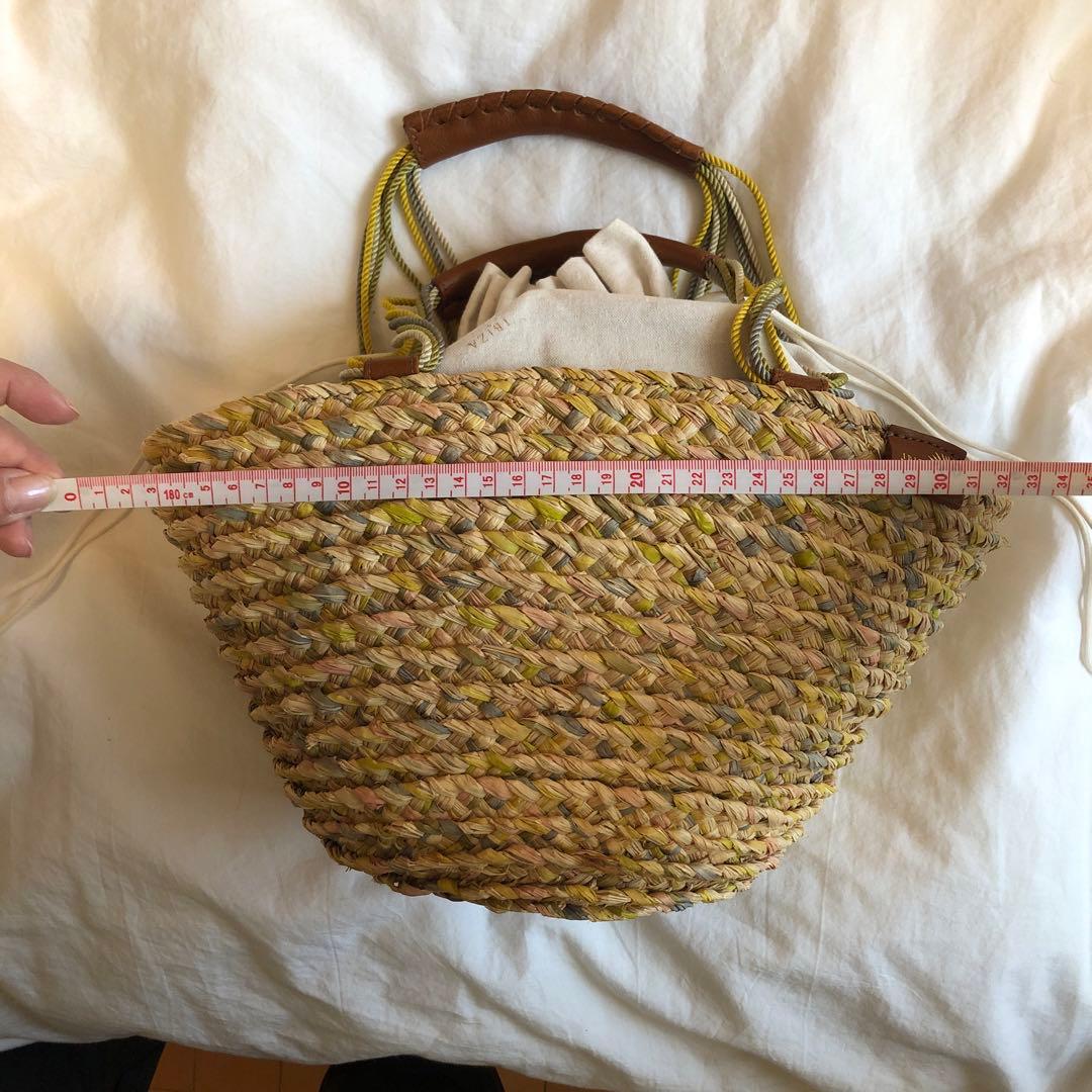 新品　IBIZA かごバック　ラフィア