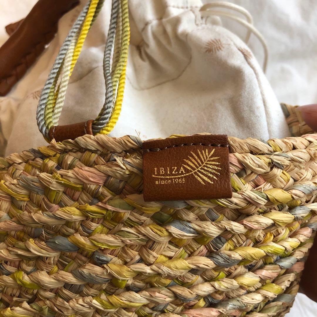 新品　IBIZA かごバック　ラフィア