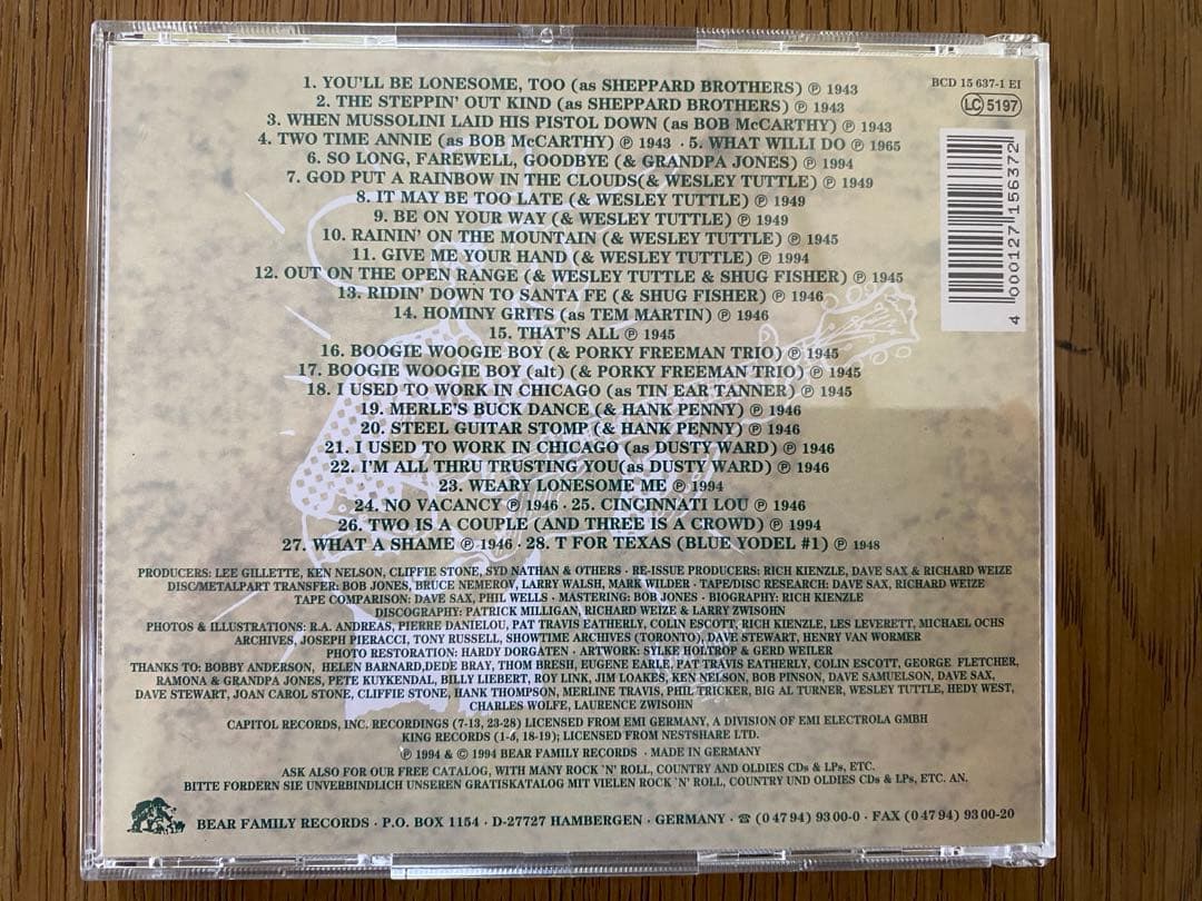 Merle Travis ５枚組CDボックス　豪華ブックレット付き