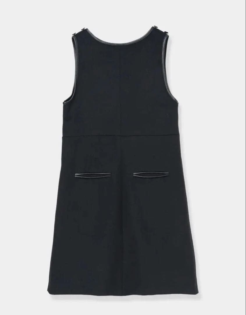 ワンピース laubeblanc leather trimmed jumper dress