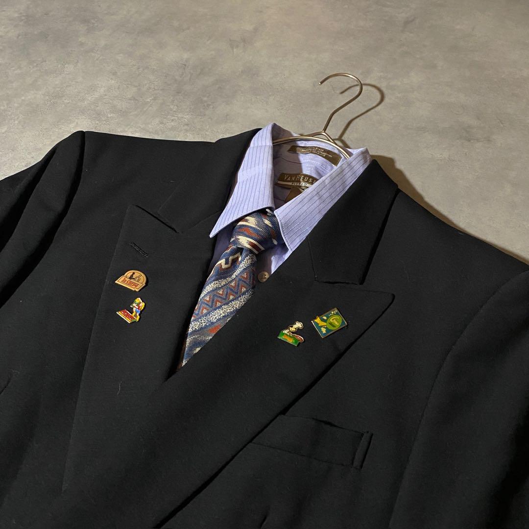 90s vintage レトロセットアップ スーツ ピンズ No.196成人式