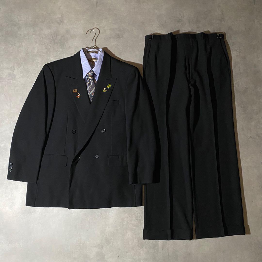 90s vintage レトロセットアップ スーツ ピンズ No.196成人式