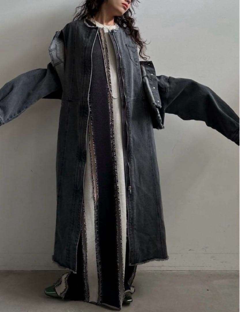 ジャケット・アウター Ameri MANY WAY VERSATILE DENIM COAT