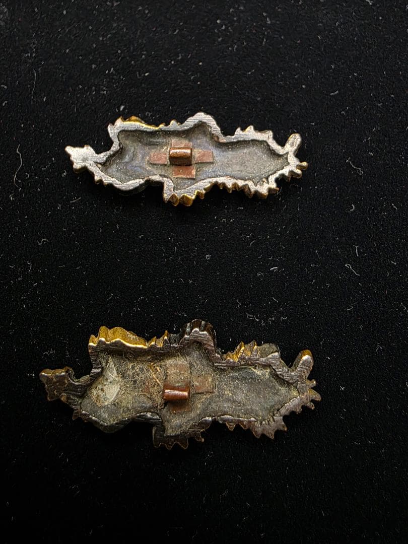 無銘 目貫 赤銅地 雲龍図 拵 日本刀 刀装具 骨董 古美術 江戸時代 時代物