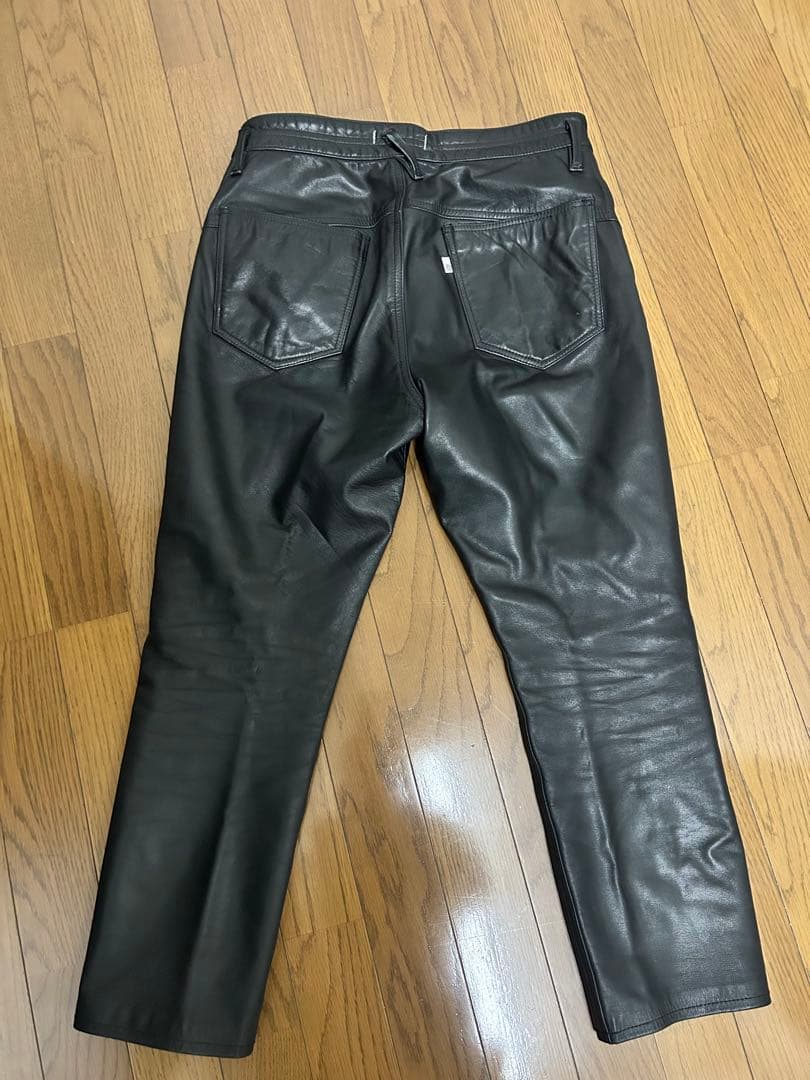 パンツ nonnative DWELLER DROPPED FIT COWLEATHER