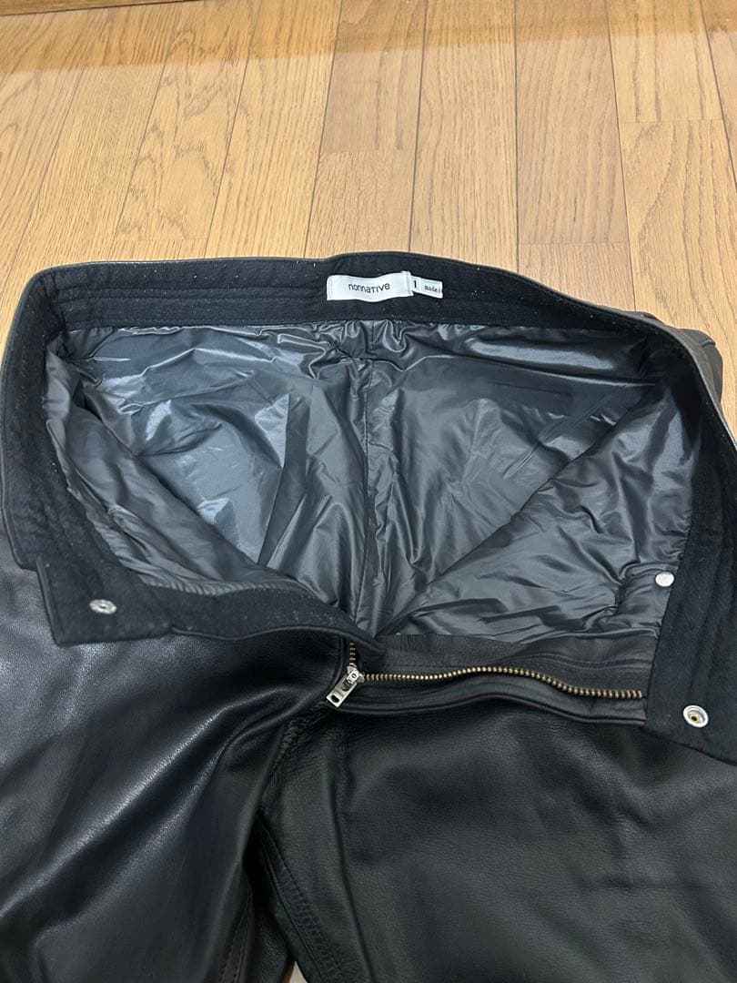パンツ nonnative DWELLER DROPPED FIT COWLEATHER