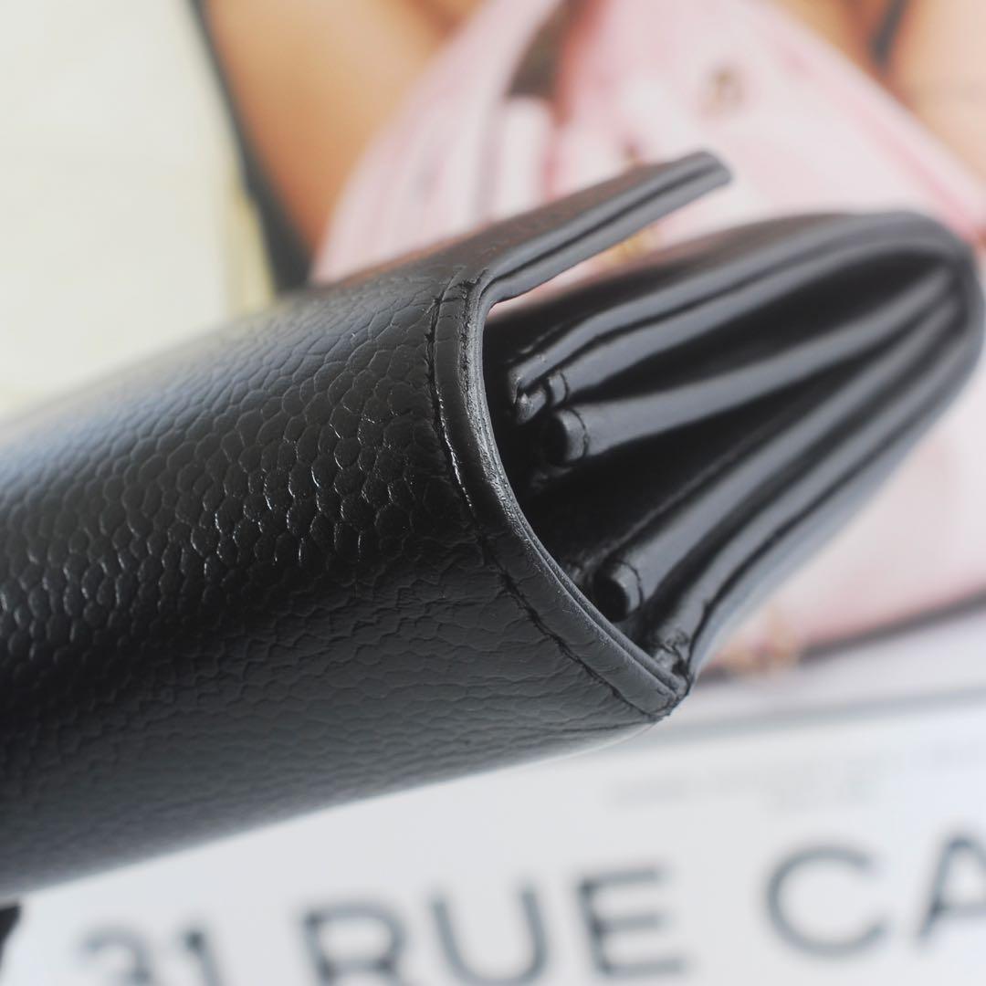 美品＊CHANEL＊シャネル＊キャビアスキン＊長財布＊フラップウォレット＊ココ