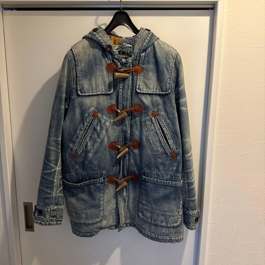 TMT デニム　ダッフルコート