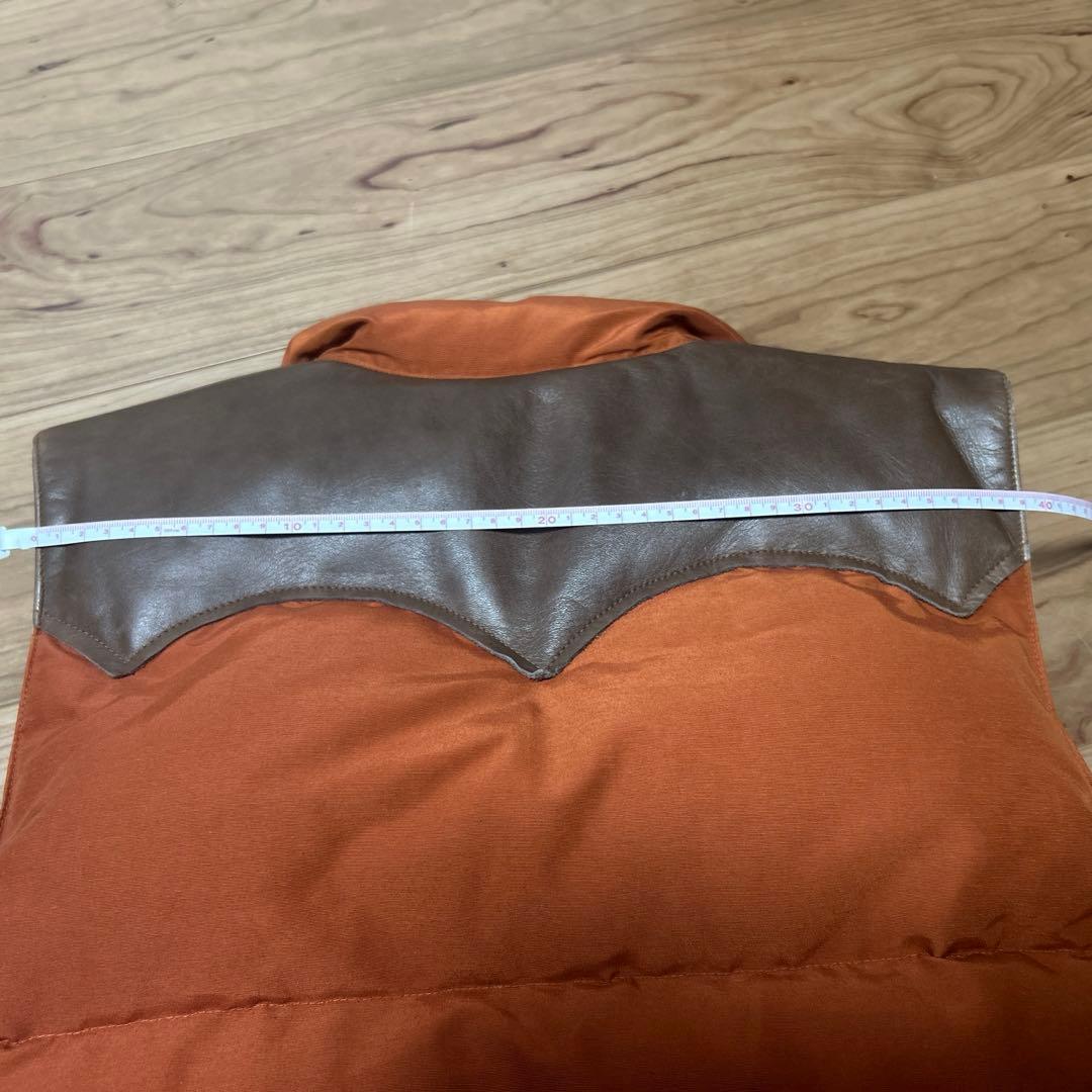 Sugar Cane DOWN ダウンベスト M オレンジ