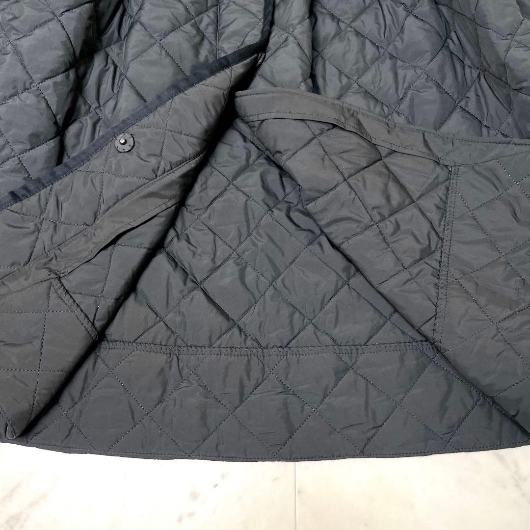 【極美品】カロリナグレイサー キルティング配色コート ブラック F