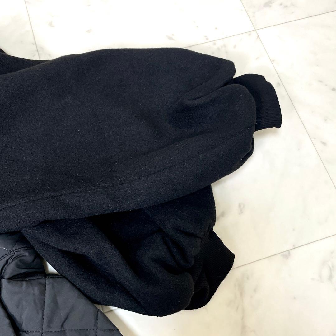 【極美品】カロリナグレイサー キルティング配色コート ブラック F