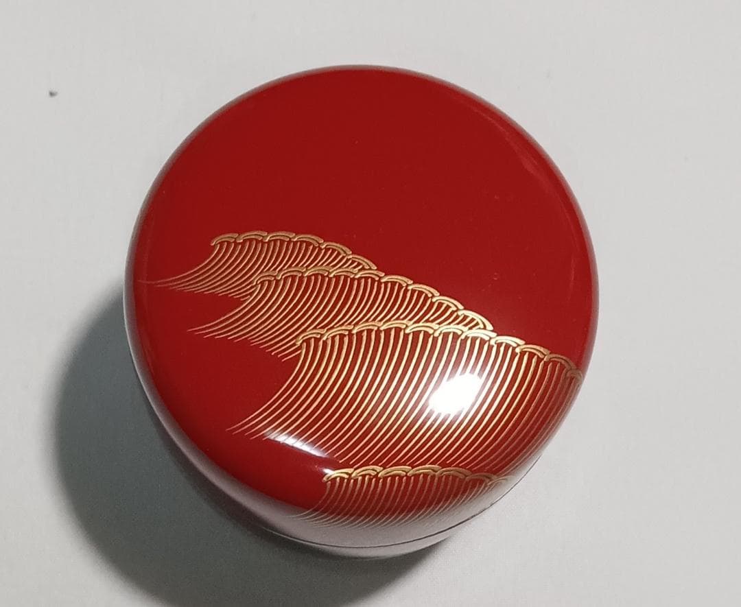 茶道具　輪島塗　蒔絵師　比古田外記作　曙蒔絵中棗　美術品級　美品！！