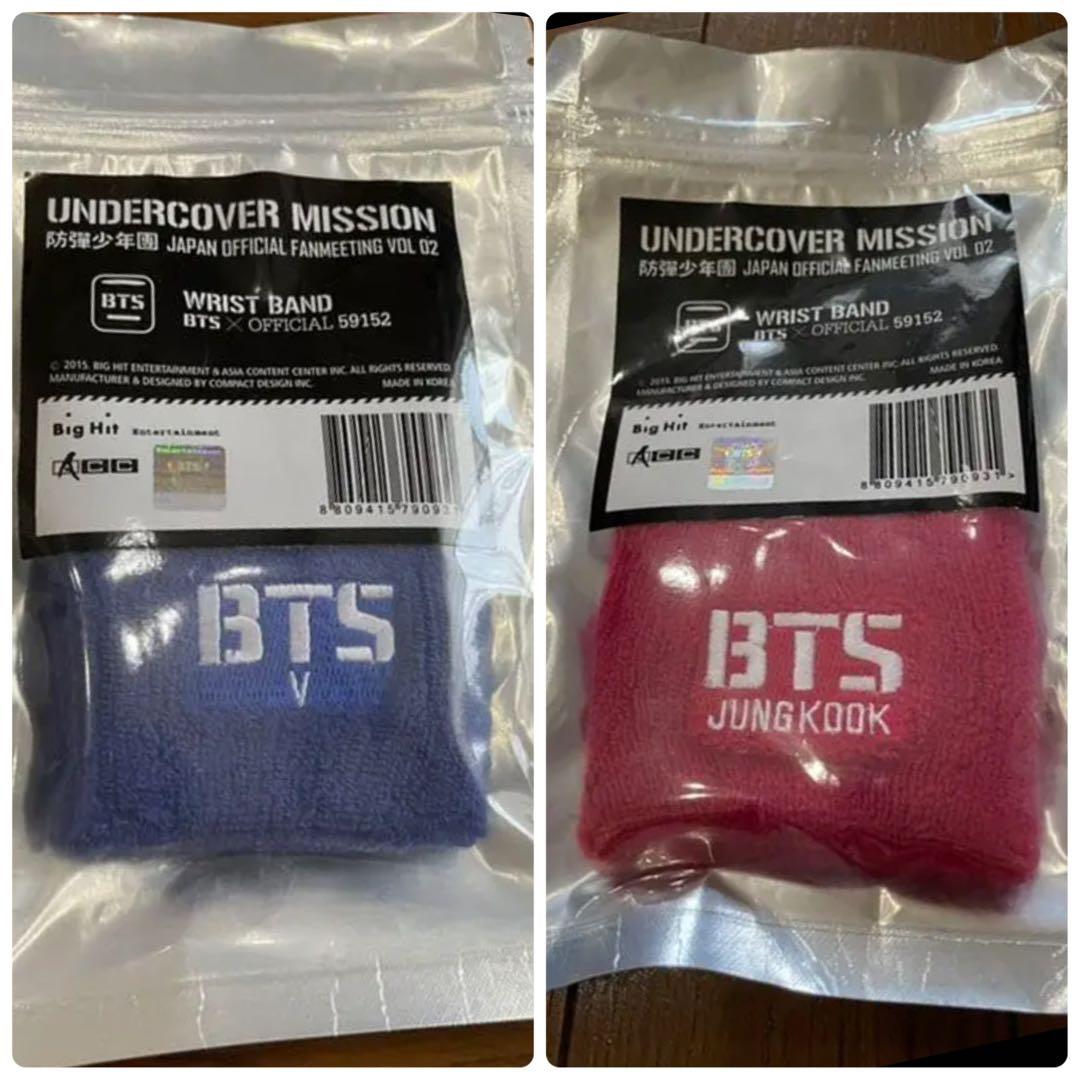 BTS UNDERCOVER MISSION リストバンド　新品未使用