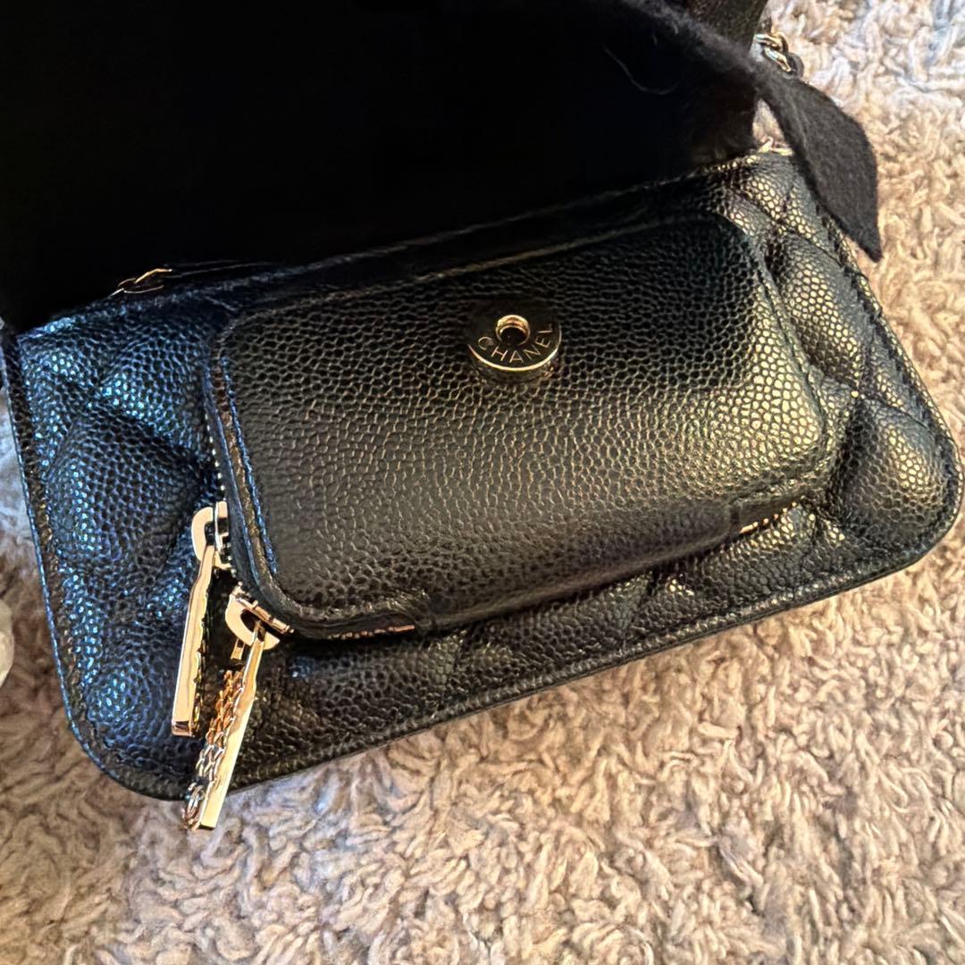 CHANEL⭐︎チェーンクラッチ　ブラック