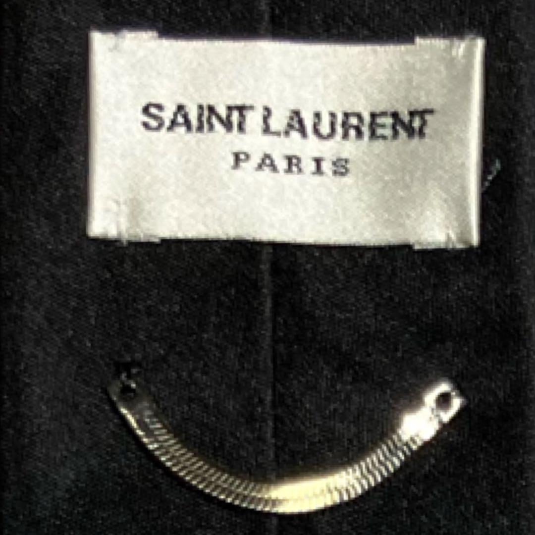 【美品】SAINT LAURENT サンローラン　ネクタイ　黒　ソリッド