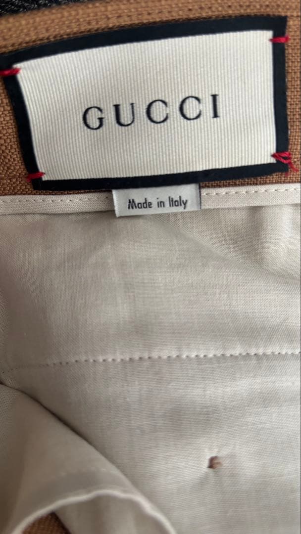 GUCCIグッチ　2020年　フレアスラックス　ブラウン　44