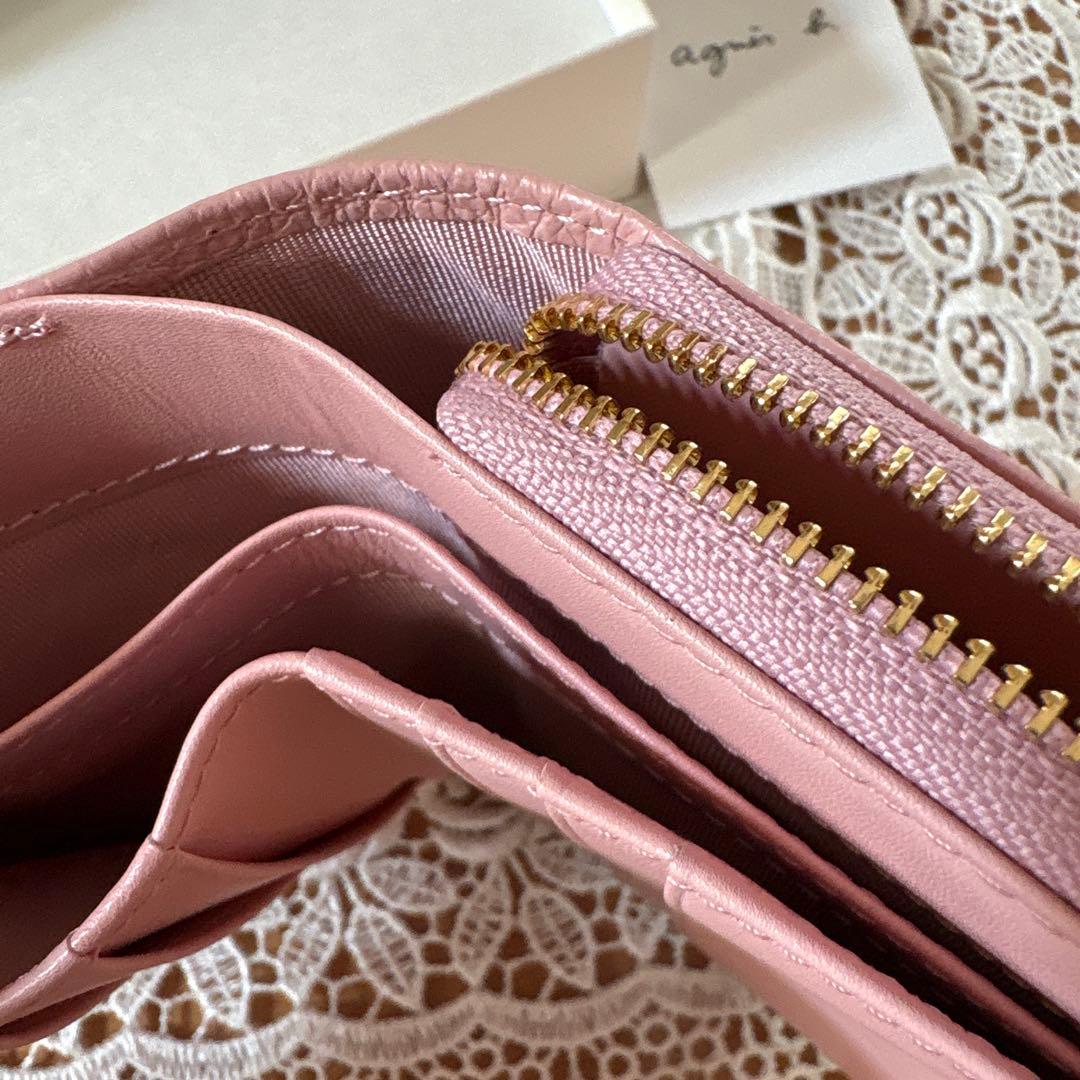agnès b.◾️アニエス・ベー◾️ピンク 二つ折り財布◾️新品