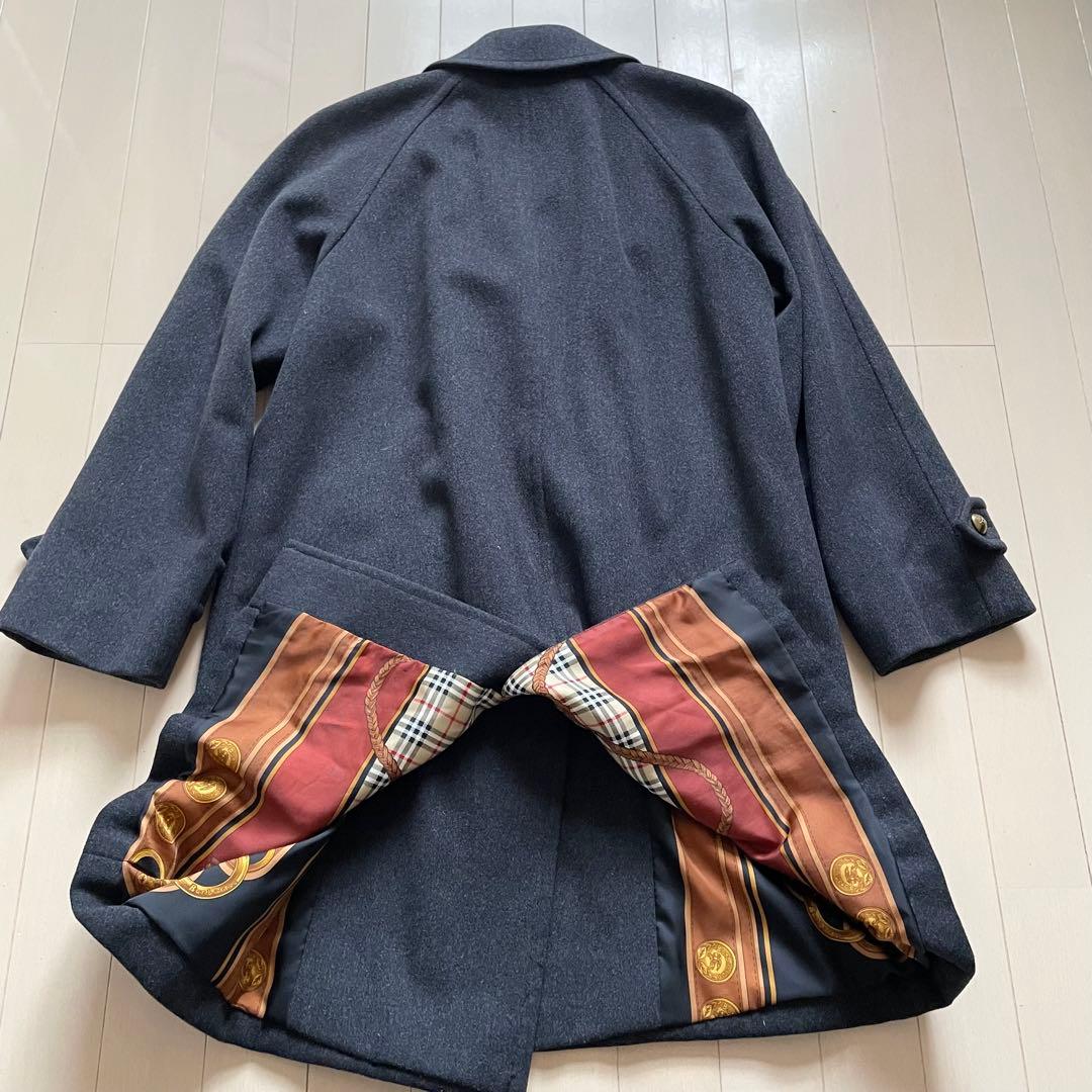 BURBERRYS【裏地総柄 希少 美品】チェスターコート 金ボタン XL位
