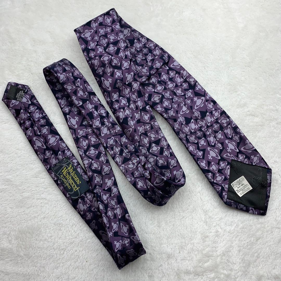 vivienne westwood ヴィヴィアン　ネクタイ　オーブ　パープル　紫