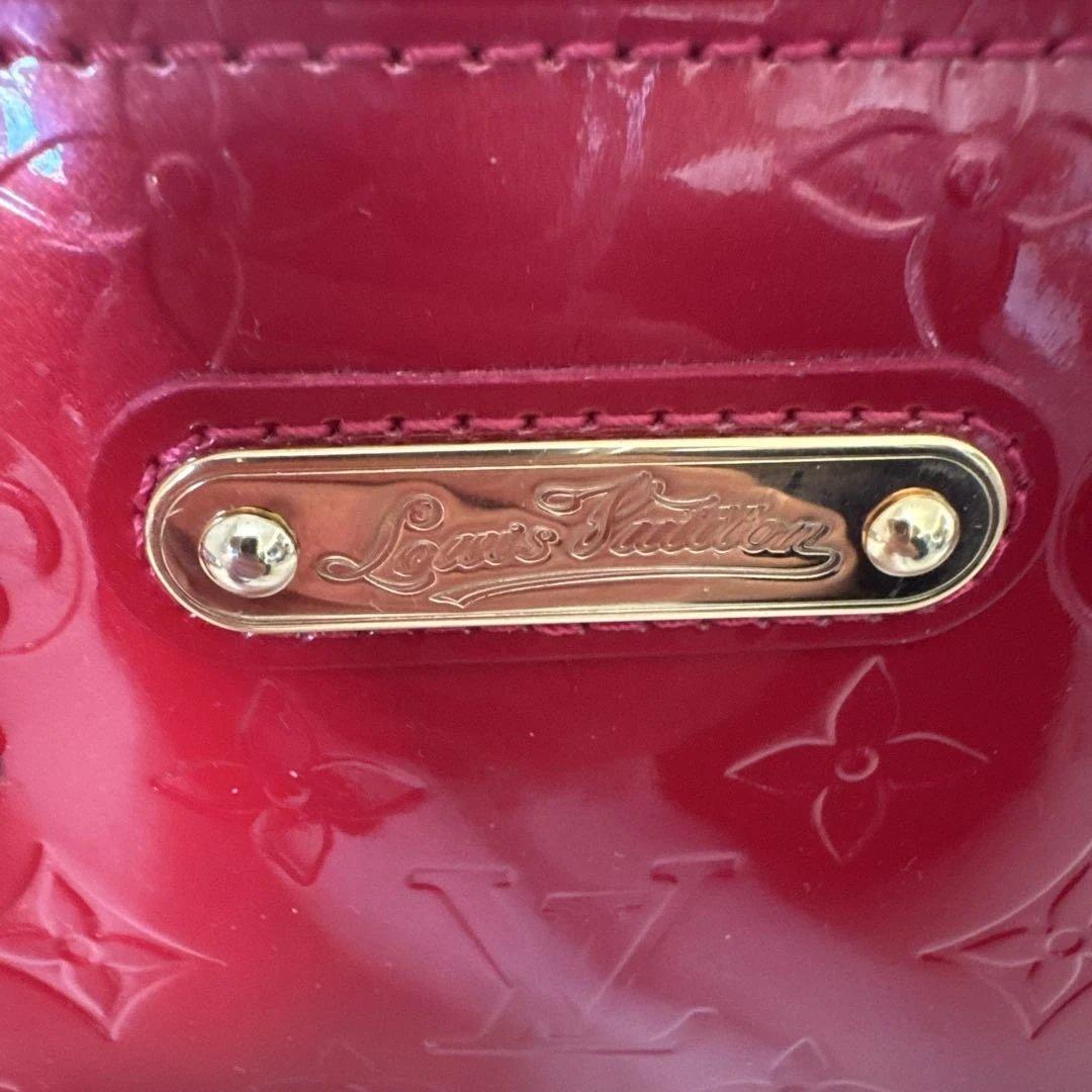 ルイヴィトン ヴェルニ ウィルシャーPM ミニトートバッグ レッド