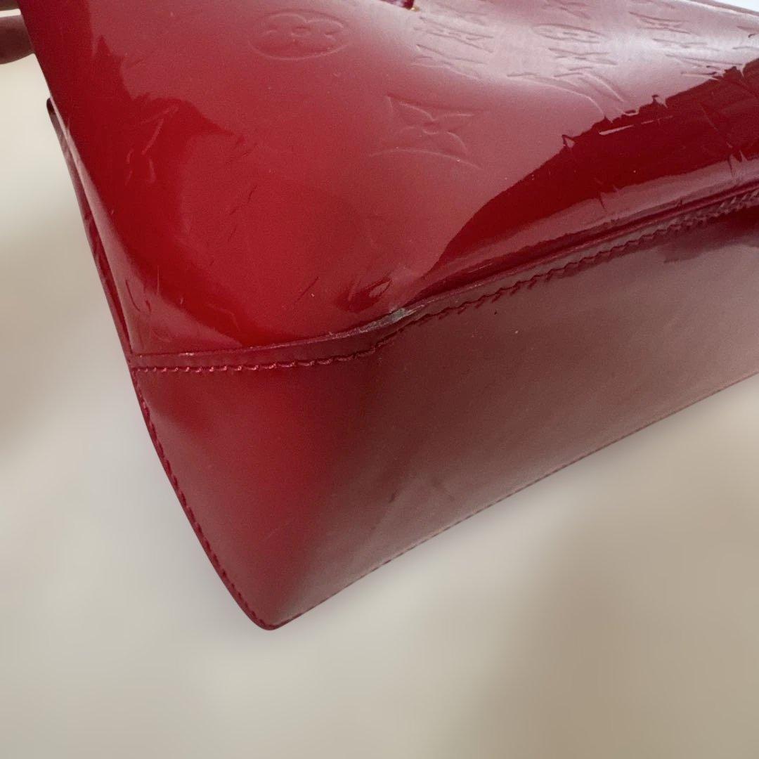 ルイヴィトン ヴェルニ ウィルシャーPM ミニトートバッグ レッド