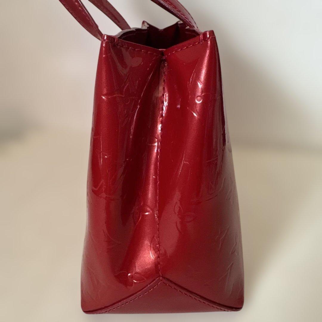 ルイヴィトン ヴェルニ ウィルシャーPM ミニトートバッグ レッド