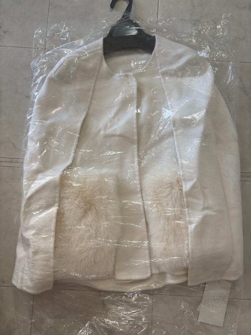 セルフォード　ポケットファーケープコートタグ付き