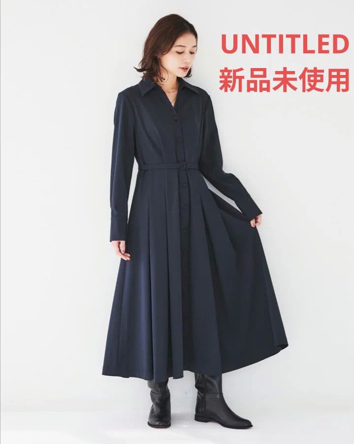 新品未使用　アンタイトル　シャツドレス　M　ワンピース