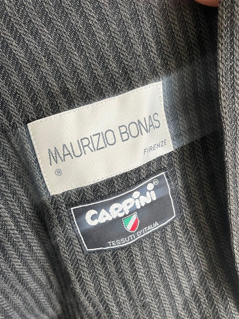 MAURIZIO BONAS ストライプカバーオール